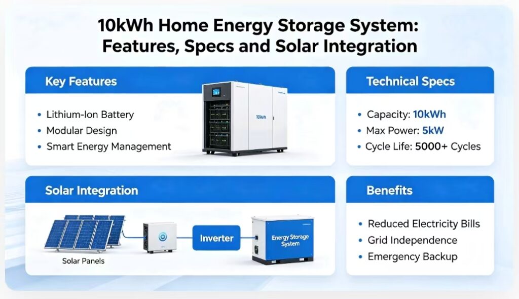 10kWh Home Energy Storage System: Features, Specs and Solar Integration