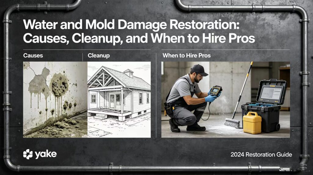 Water and Mold Damage Restoration: Causes, Cleanup, and When to Hire Pros