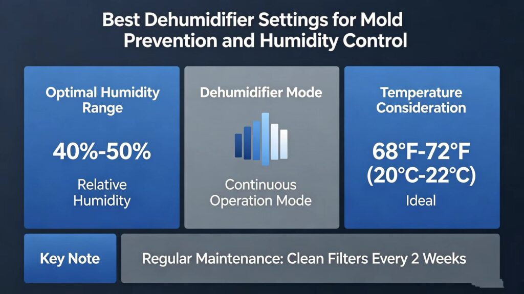 Best Dehumidifier Settings for Mold Prevention and Humidity Control