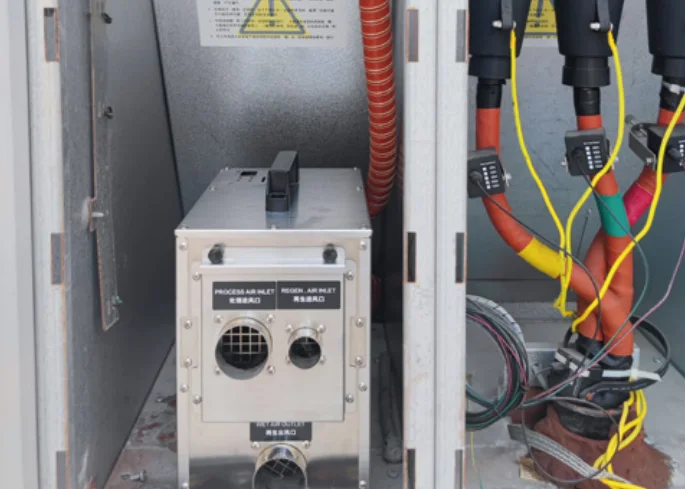 Application-specific dehumidification equipment prototype under test